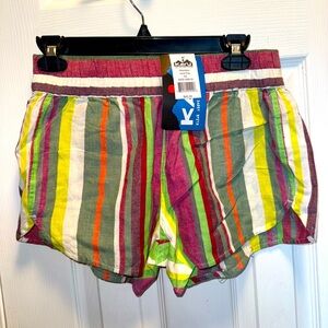 NEW KAVU Womens Aberdeen Juice Pop Cotton Shorts XS